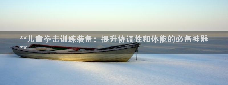 意昂3科技：**儿童拳击训练装备：提升协调性和体能的