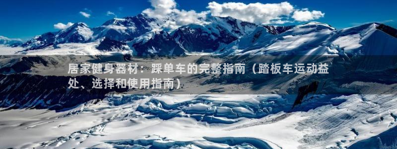 意昂体育3娱乐：居家健身器材：踩单车的完整指南（踏板