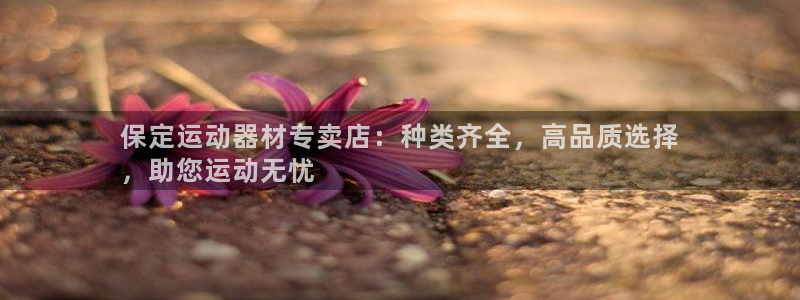 意昂3娱乐40996：保定运动器材专卖店：种类齐全，